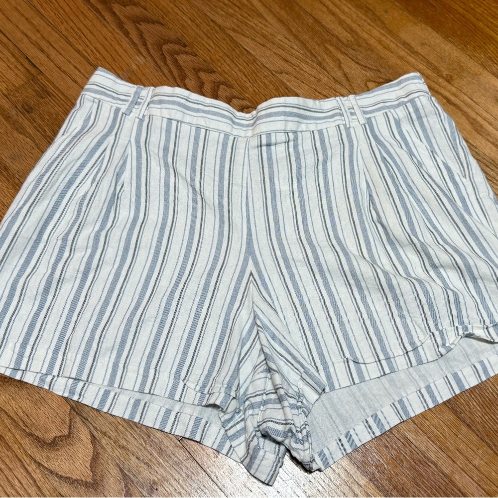 Studio Blue and White Shorts with Nautical Stripes